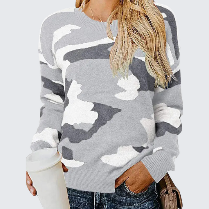 Maria™ | Camouflage Strickpullover