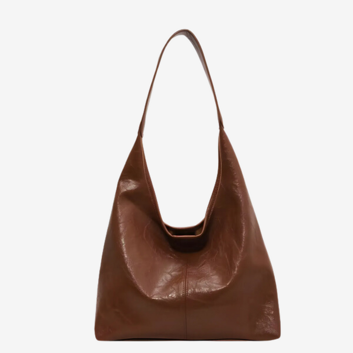 Used-look leather tote