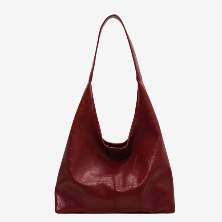 Used-look leather tote