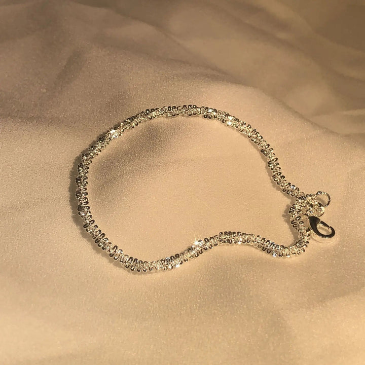 Shiny silver bracelet