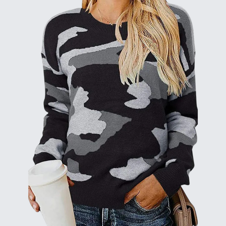 Maria™ | Camouflage Strickpullover