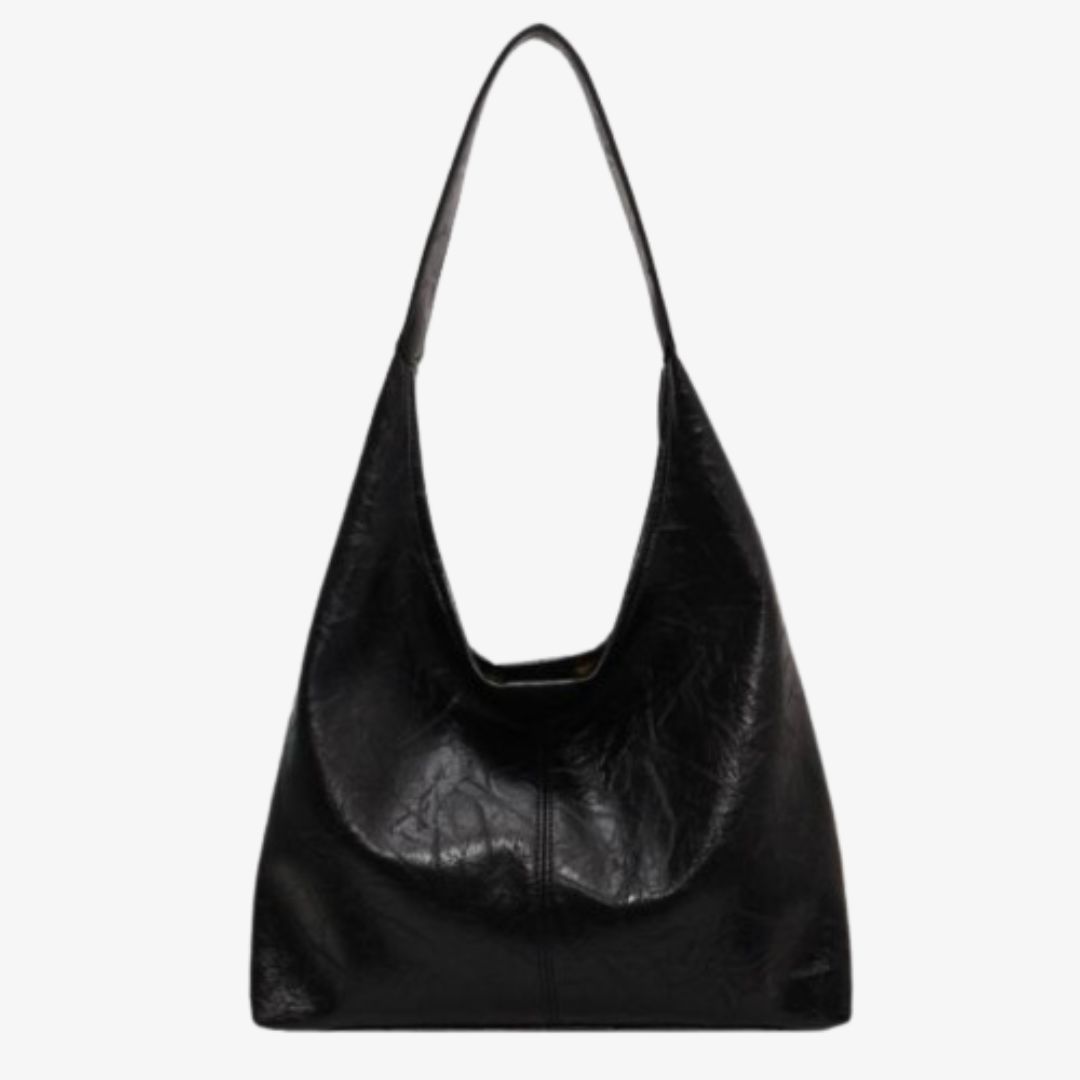 Used-look leather tote