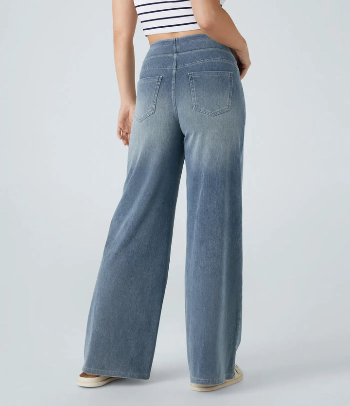 Eva | Elastic pants with high waist