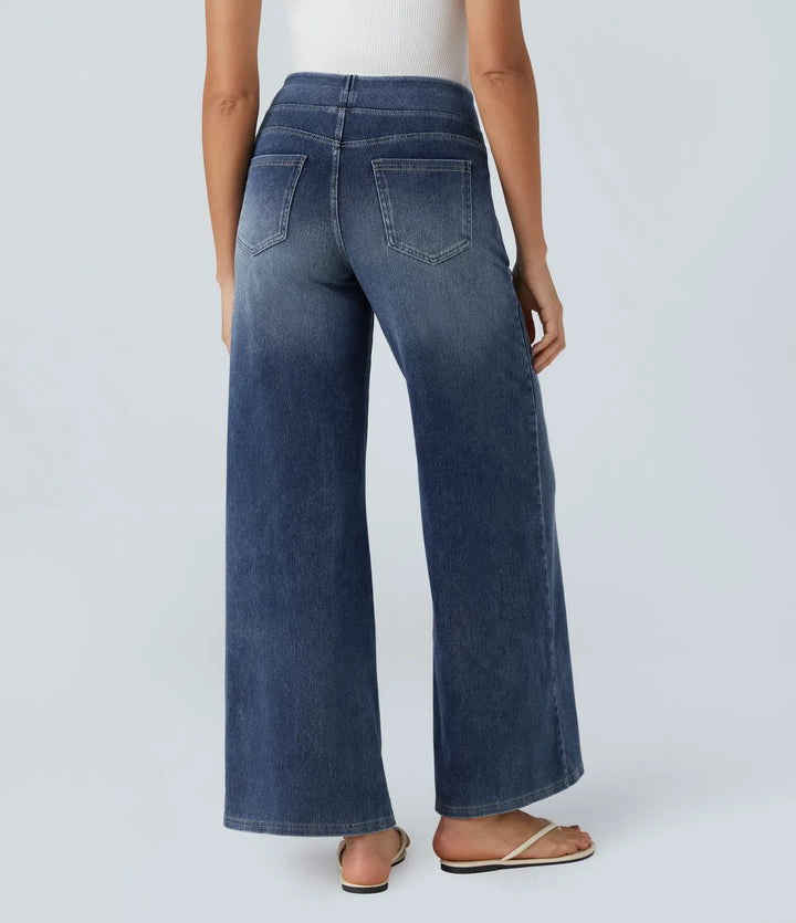 Eva | Elastic pants with high waist