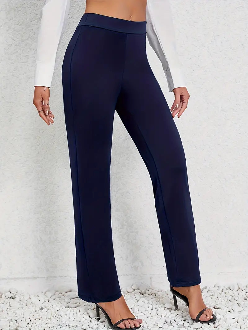 LuxeFlex Straight-Leg Pants