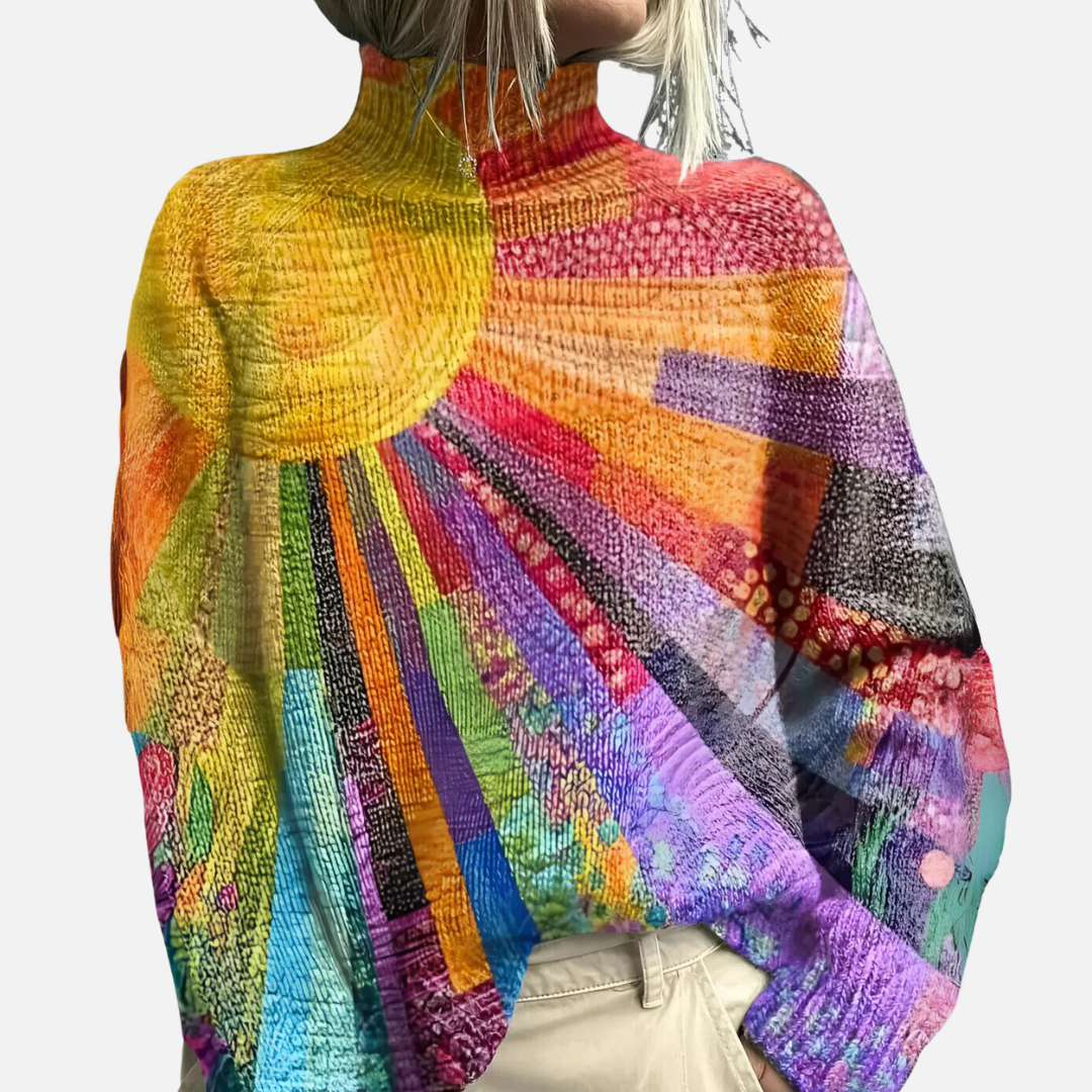 Ada | Colourful Turtleneck Jumper