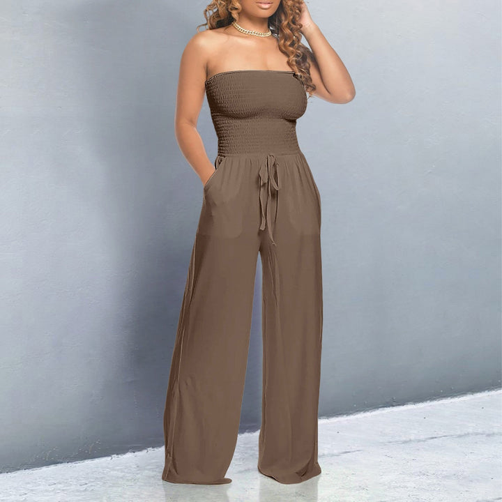 Trendy Off-Shoulder Jumpsuit