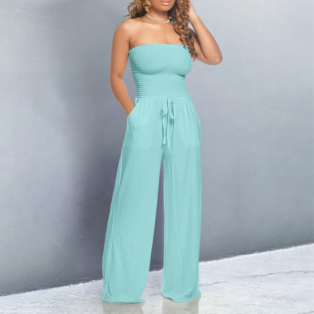 Trendy Off-Shoulder Jumpsuit